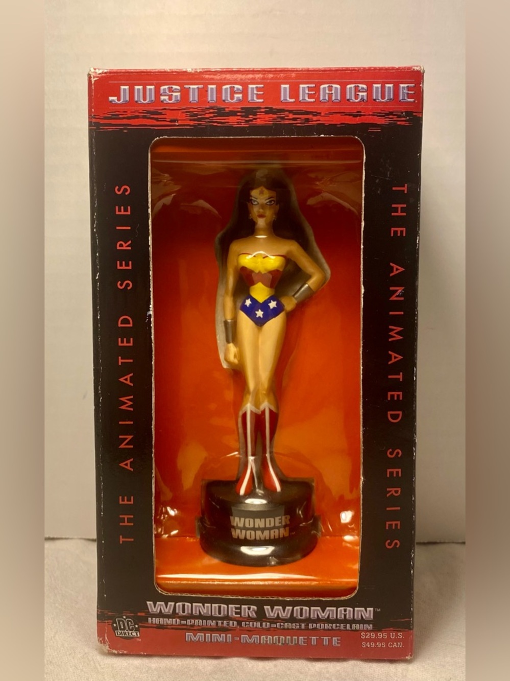 Wonder Woman Mini Maquette Animated Series Statue DC DIRECT Comics NICE!